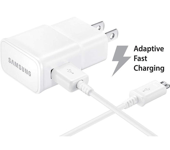 Samsung EP-TA20JWEUSTA Adaptive Fast Charging Wall Charger and cable